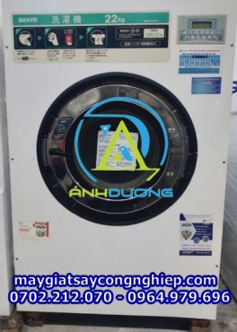 Máy giặt công nghiệp Sanyo 22kg Chân Cứng