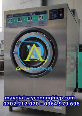 Máy giặt công nghiệp Sanyo 27kg Chân Cứng